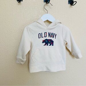 Old Navy Kids Floral and Cream Hoodie
